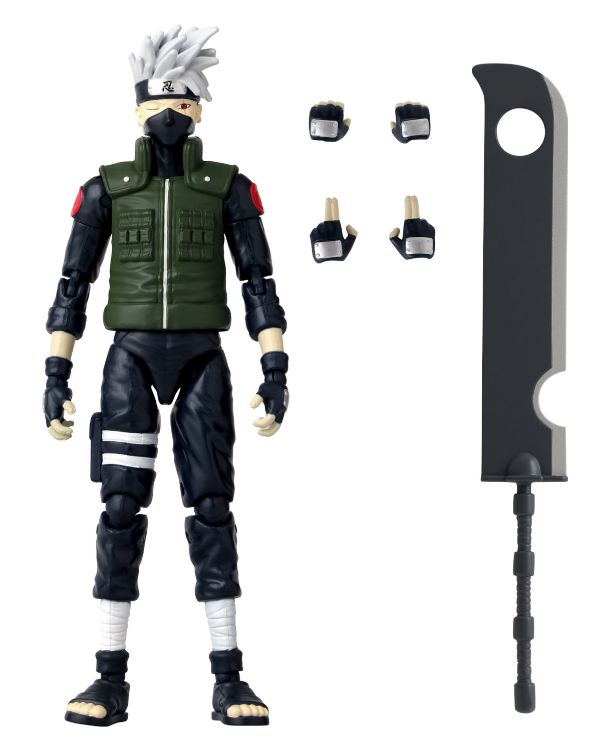 Anime Heroes Naruto Figure With Accessories, 16 Cm - Hatake Kakashi Fourth Great Ninja War