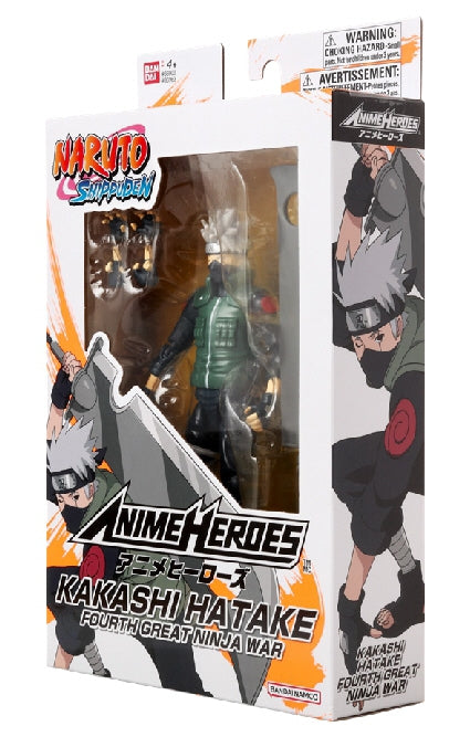 Anime Heroes Naruto Figure With Accessories, 16 Cm - Hatake Kakashi Fourth Great Ninja War