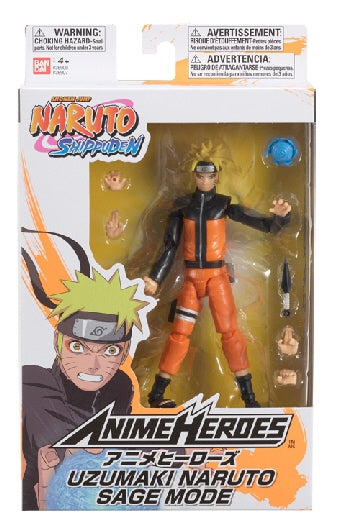 Anime Heroes Naruto Figure With Accessories, 16 Cm - Uzumaki Naruto Sage Mode