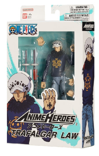 Anime Heroes One Piece Figure With Accessories, 16 Cm - Trafalgar D. Law