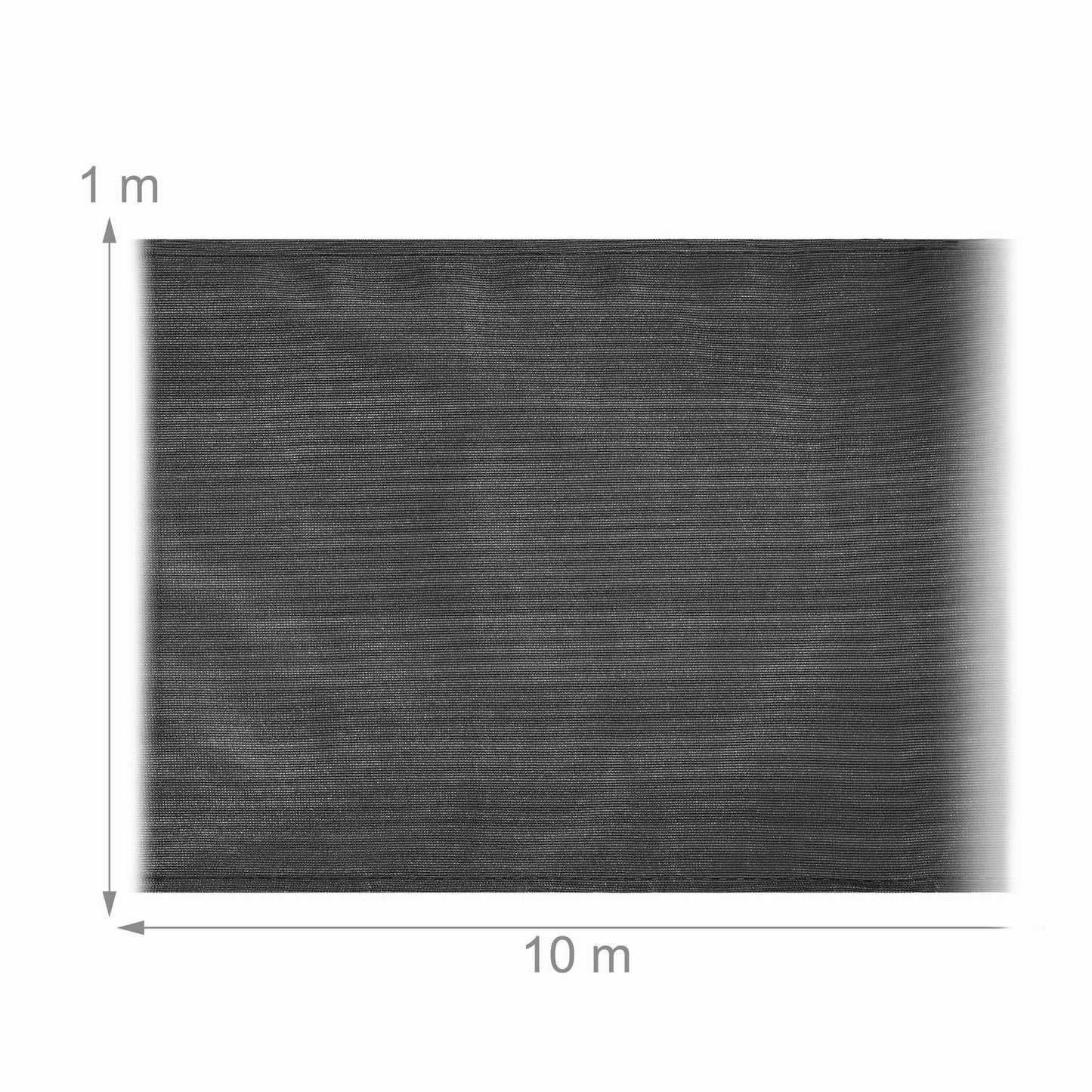 Anthracite garden screen 1 m high