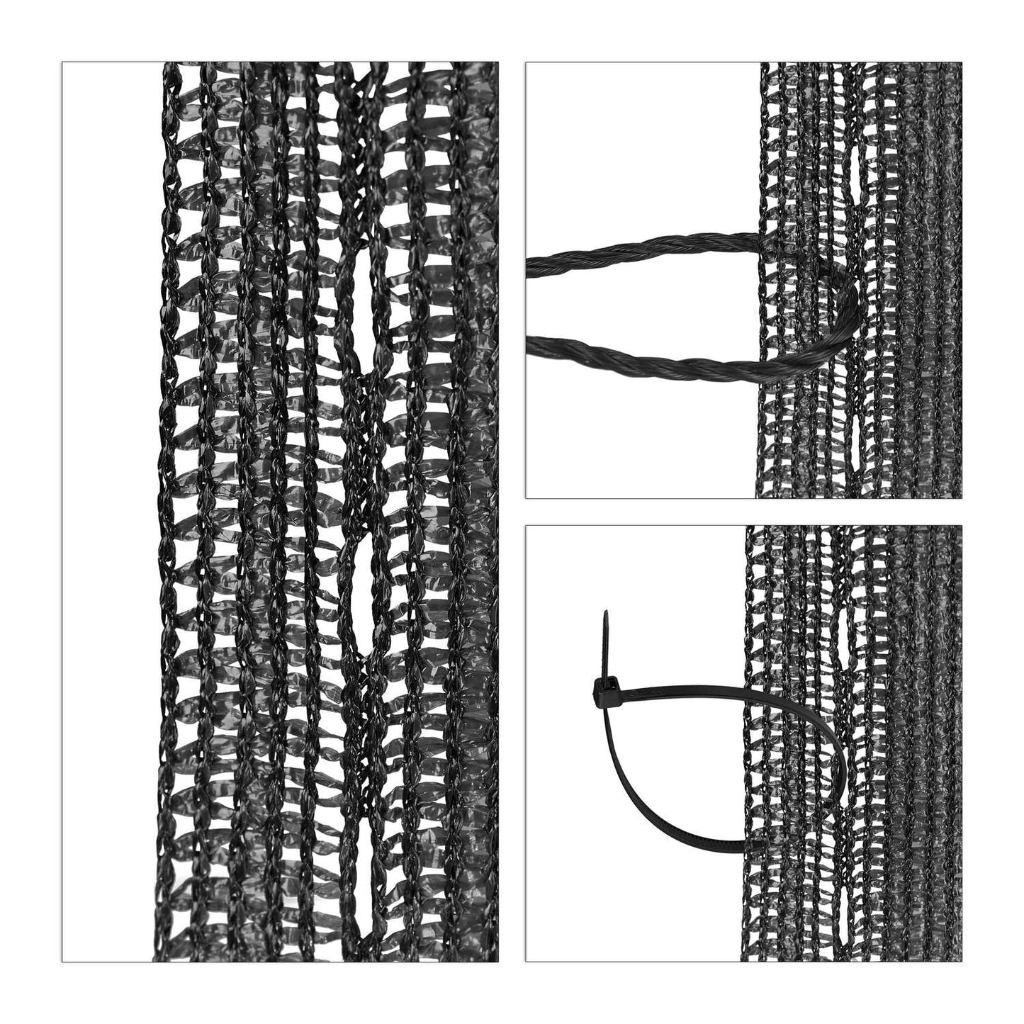 Anthracite garden screen 1 m high