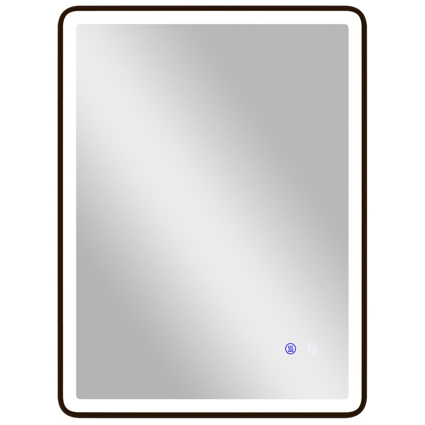 Anti-Fog LED Bathroom Mirror, Dimmable, 80x60 cm
