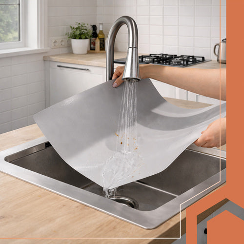 Anti-Slip Drawer Mat, 500x50 cm, Gray, Waterproof