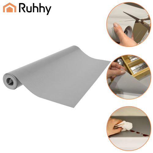 Anti-Slip Drawer Mat, 500x50 cm, Gray, Waterproof