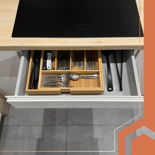 Anti-Slip Drawer Mat, 500x50 cm, Gray, Waterproof