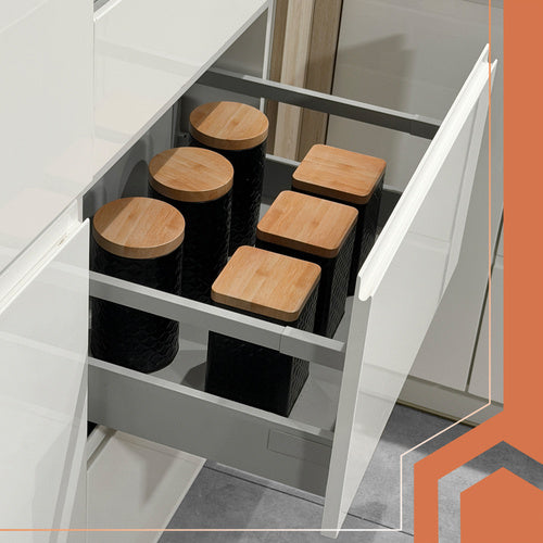 Anti-Slip Drawer Mat, 500x50 cm, Gray, Waterproof