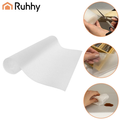 Anti-Slip Drawer Mat, White, 500x50 cm, Waterproof