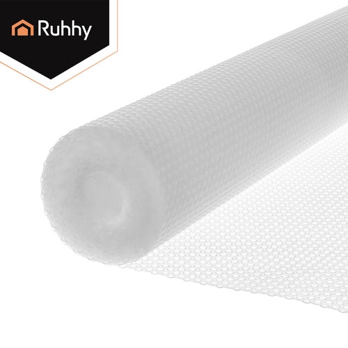 Anti-Slip Drawer Mat, White, 500x50 cm, Waterproof