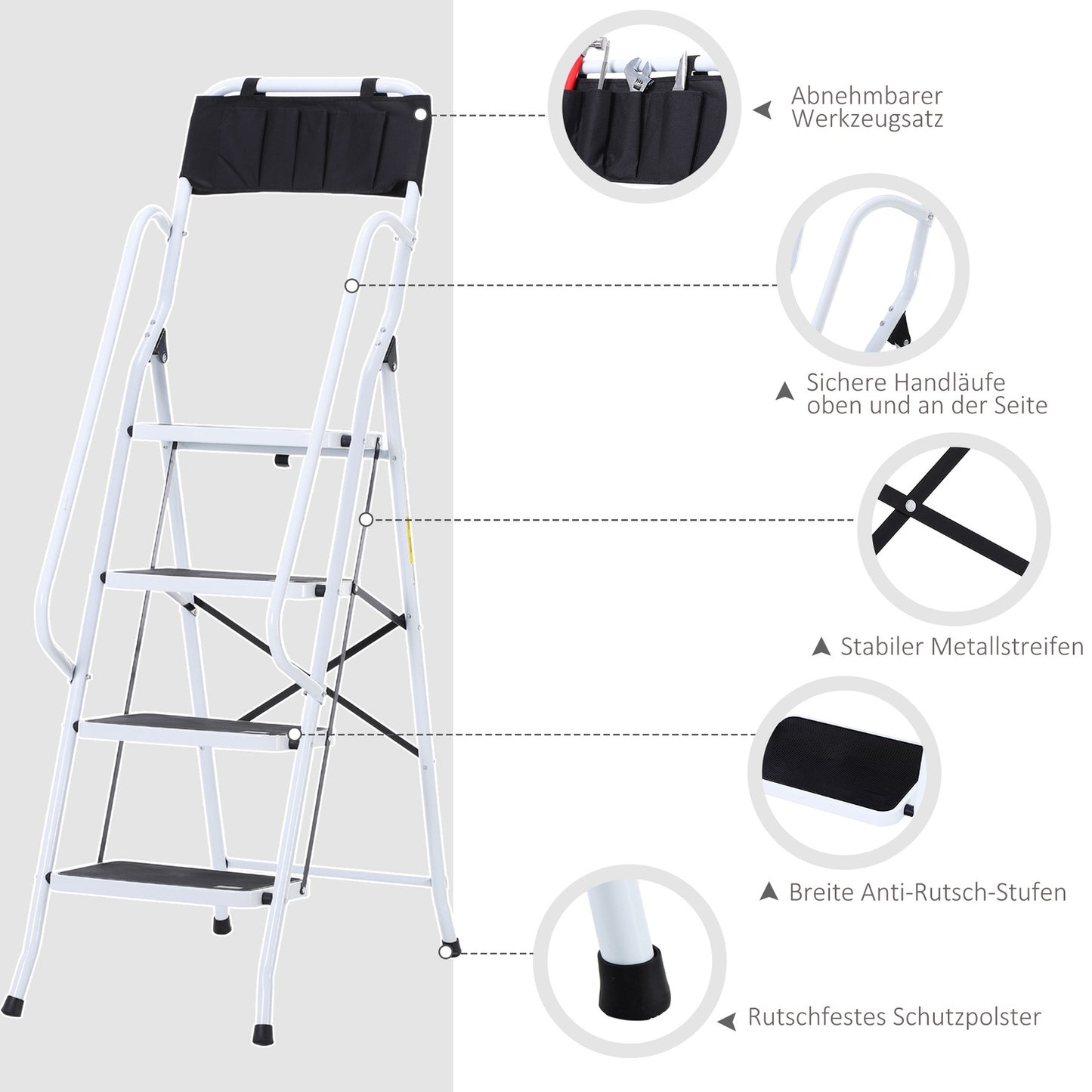 Anti-slip furniture feet, 50x83x155 Cm