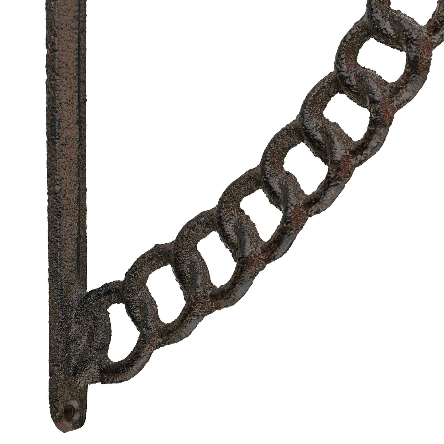 Antique Cast Iron Shelf Brackets, Chain Design, Set of 2