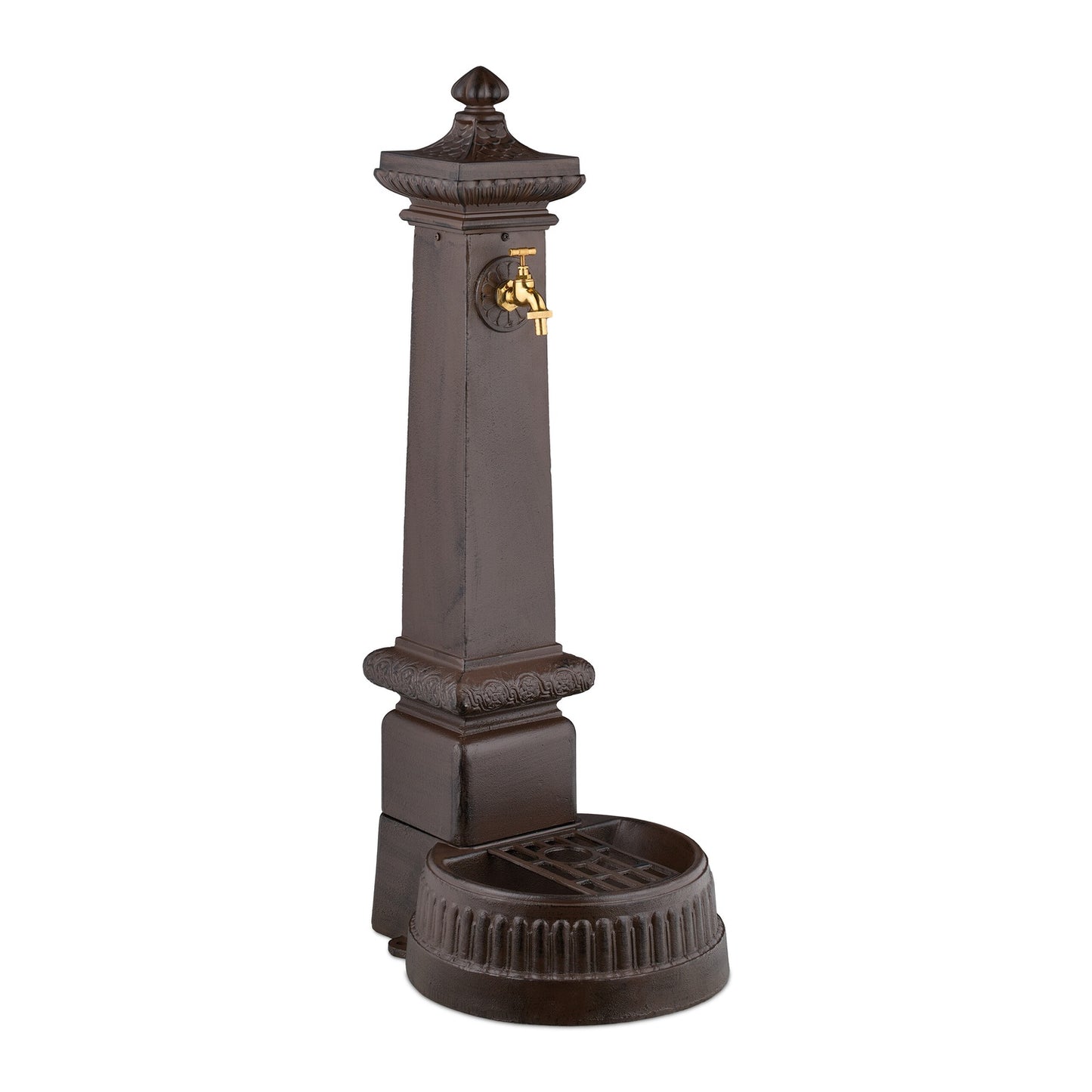 Antique Column Fountain with Tap & Basin, 100 cm