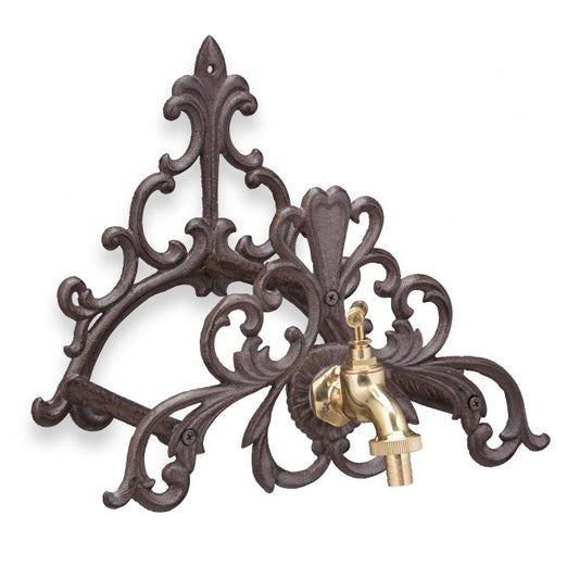 Antique Hose Reel with Faucet