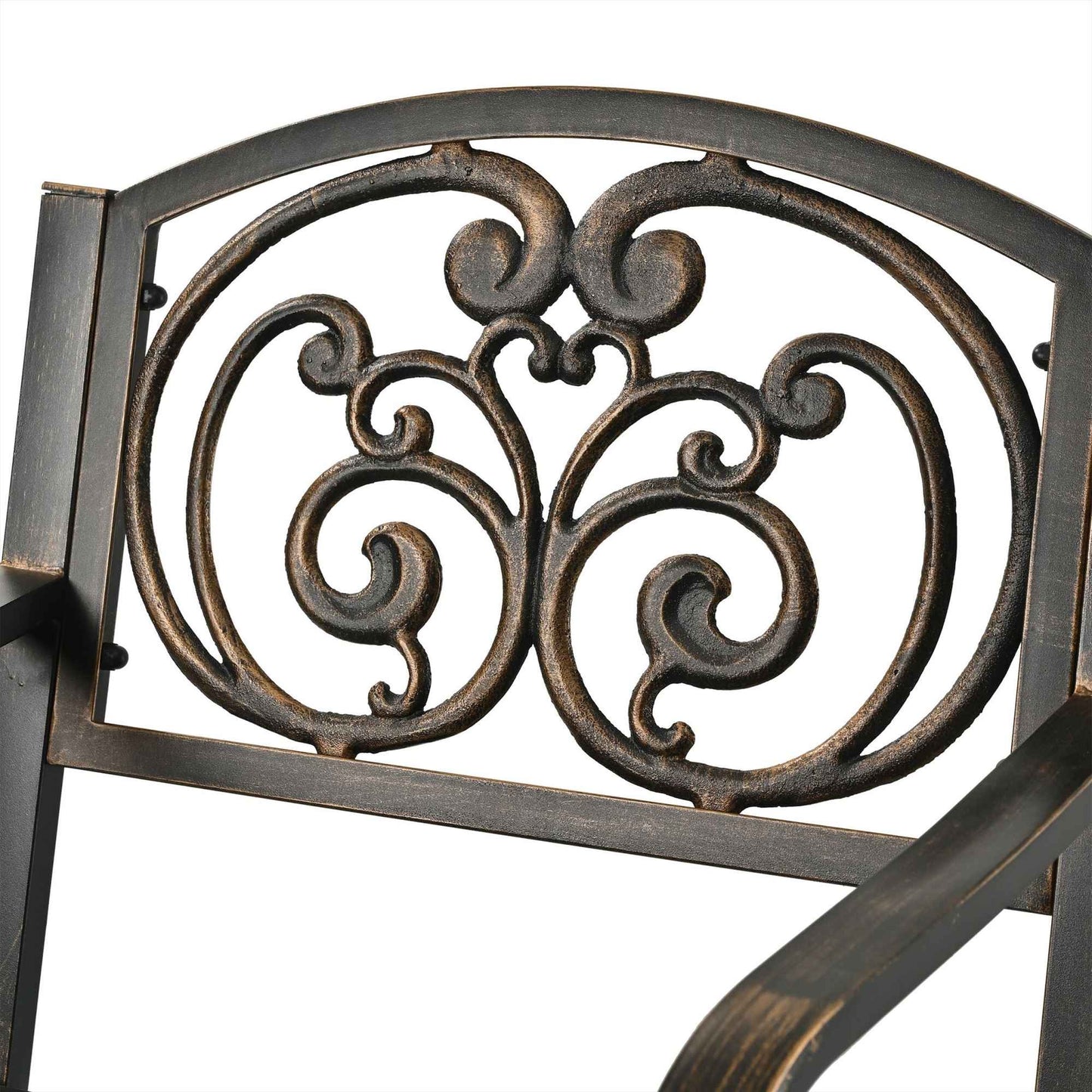 Antique Metal Garden Armchair – Vintage Outdoor Seating