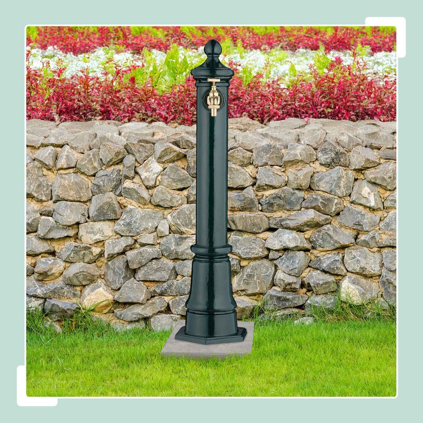 Antique Metal Garden Fountain with Tap, 80 cm