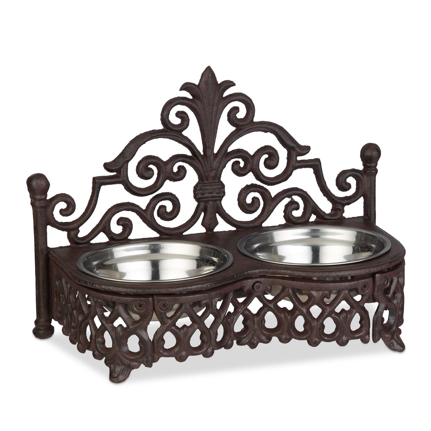 Antique-Style Dog Feeder Bar