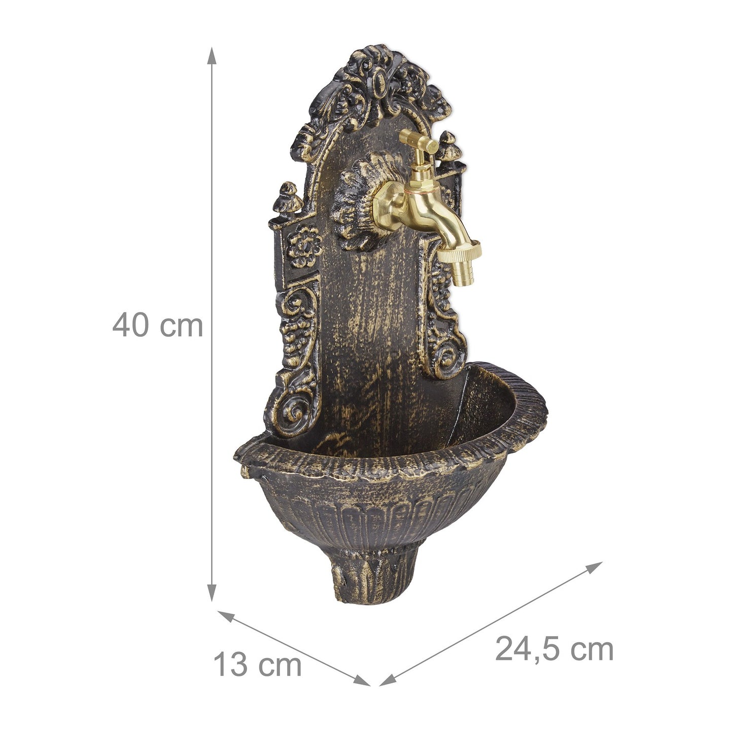 Antique-Style Wall Fountain