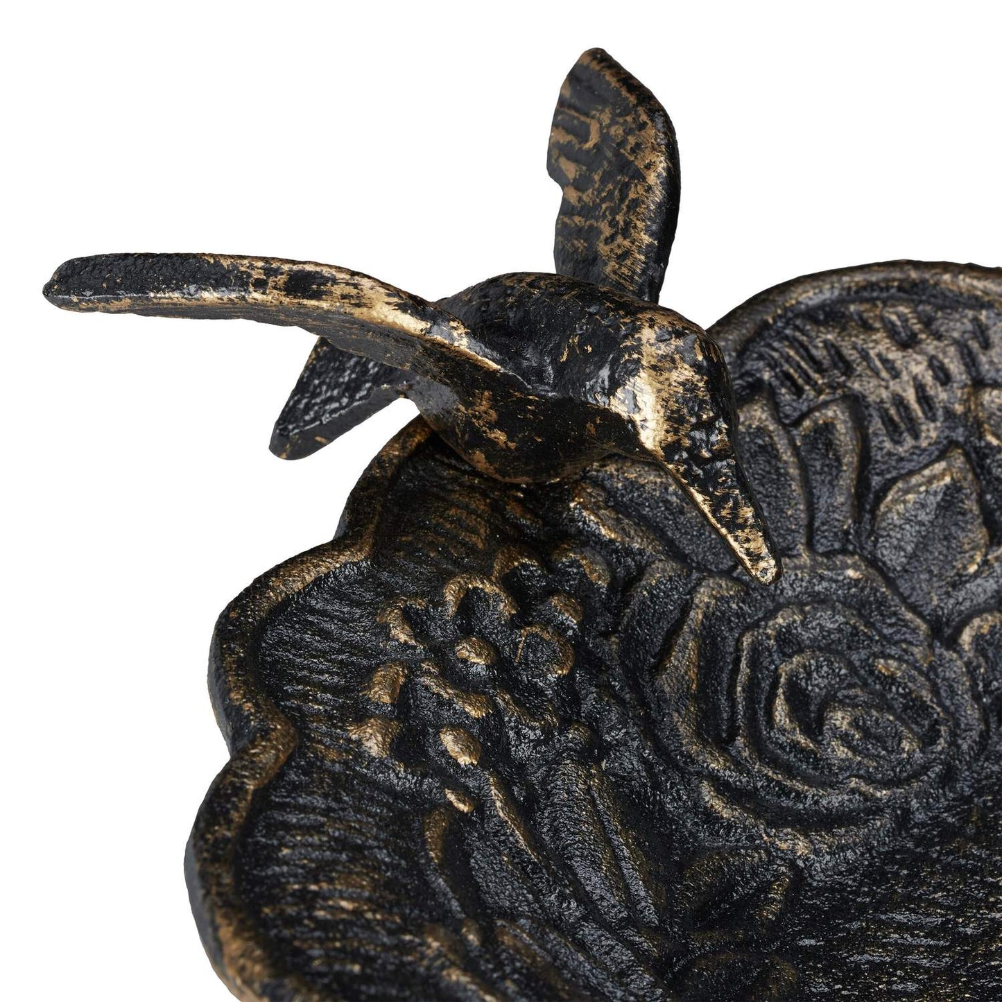 Antique cast iron bird bath