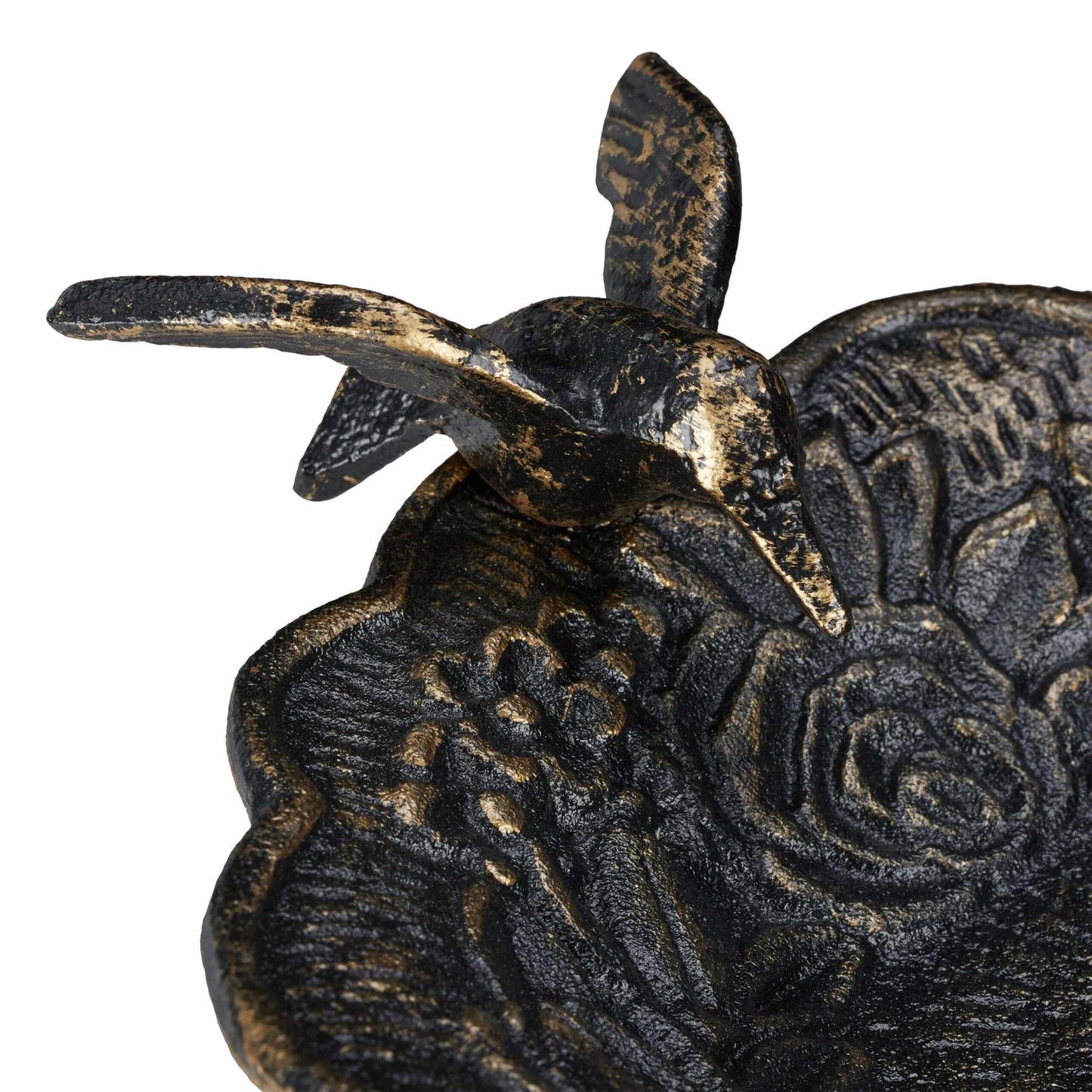 Antique cast iron bird bath