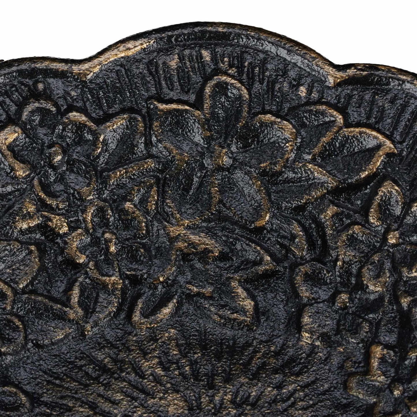 Antique cast iron bird bath