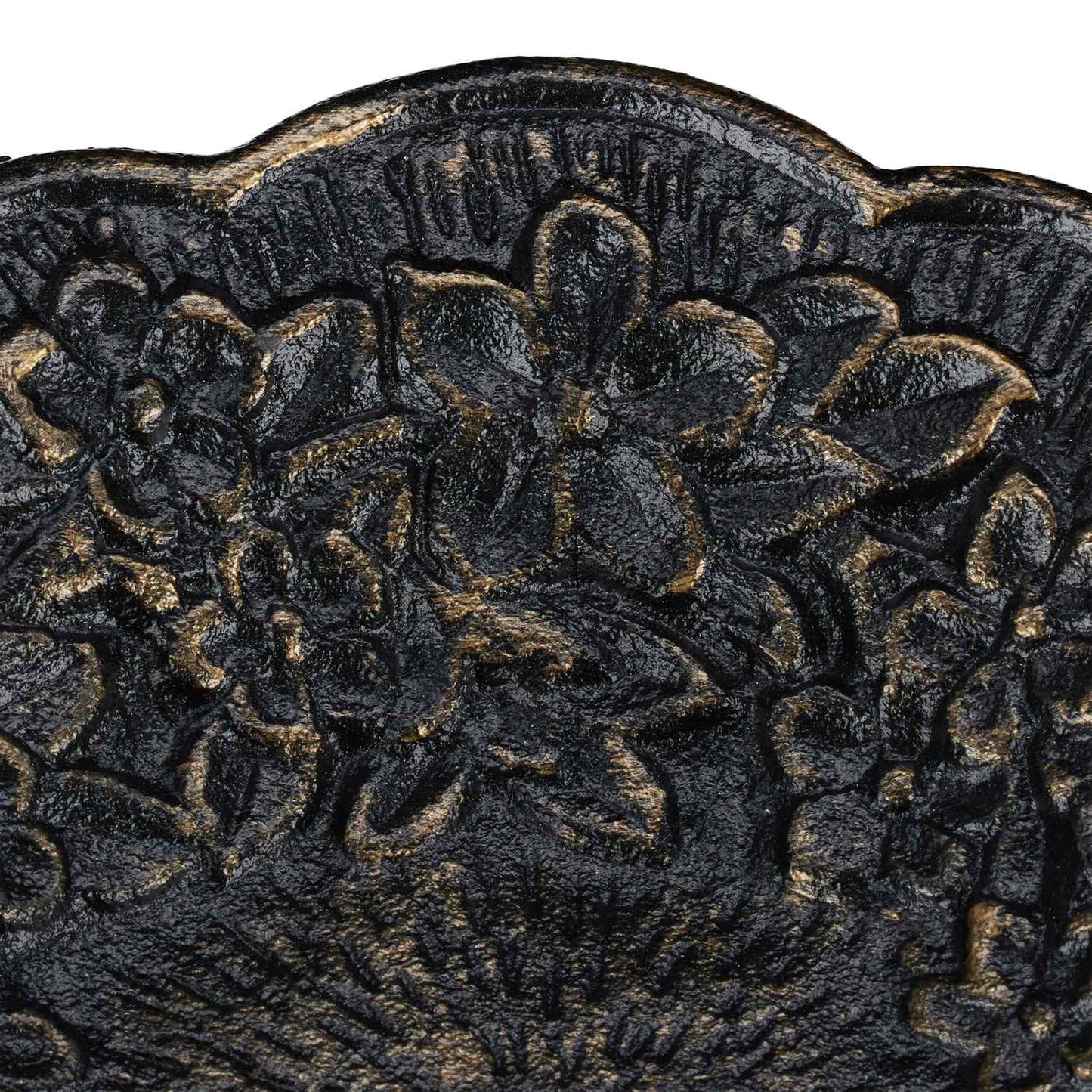 Antique cast iron bird bath