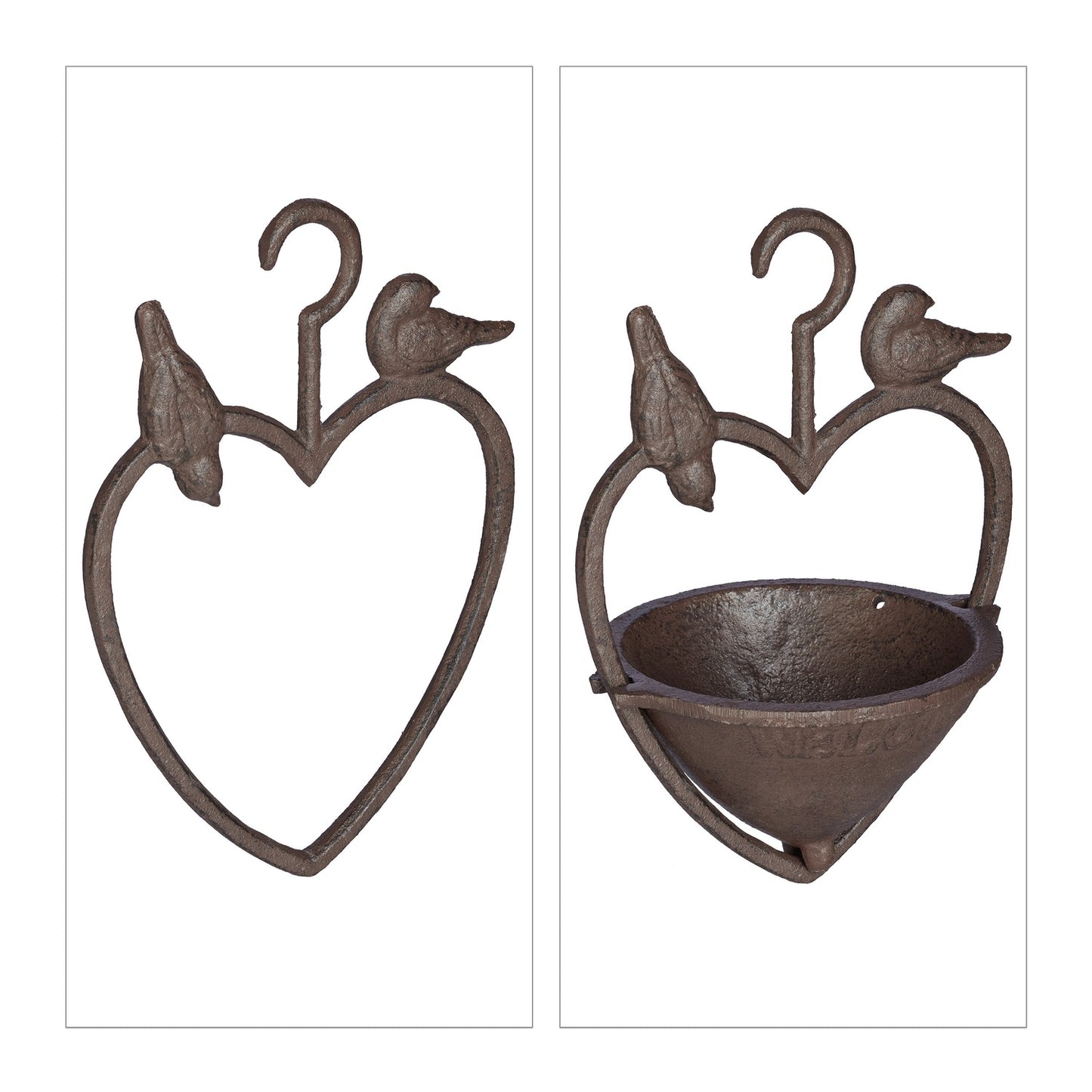 Antique hanging bird bath