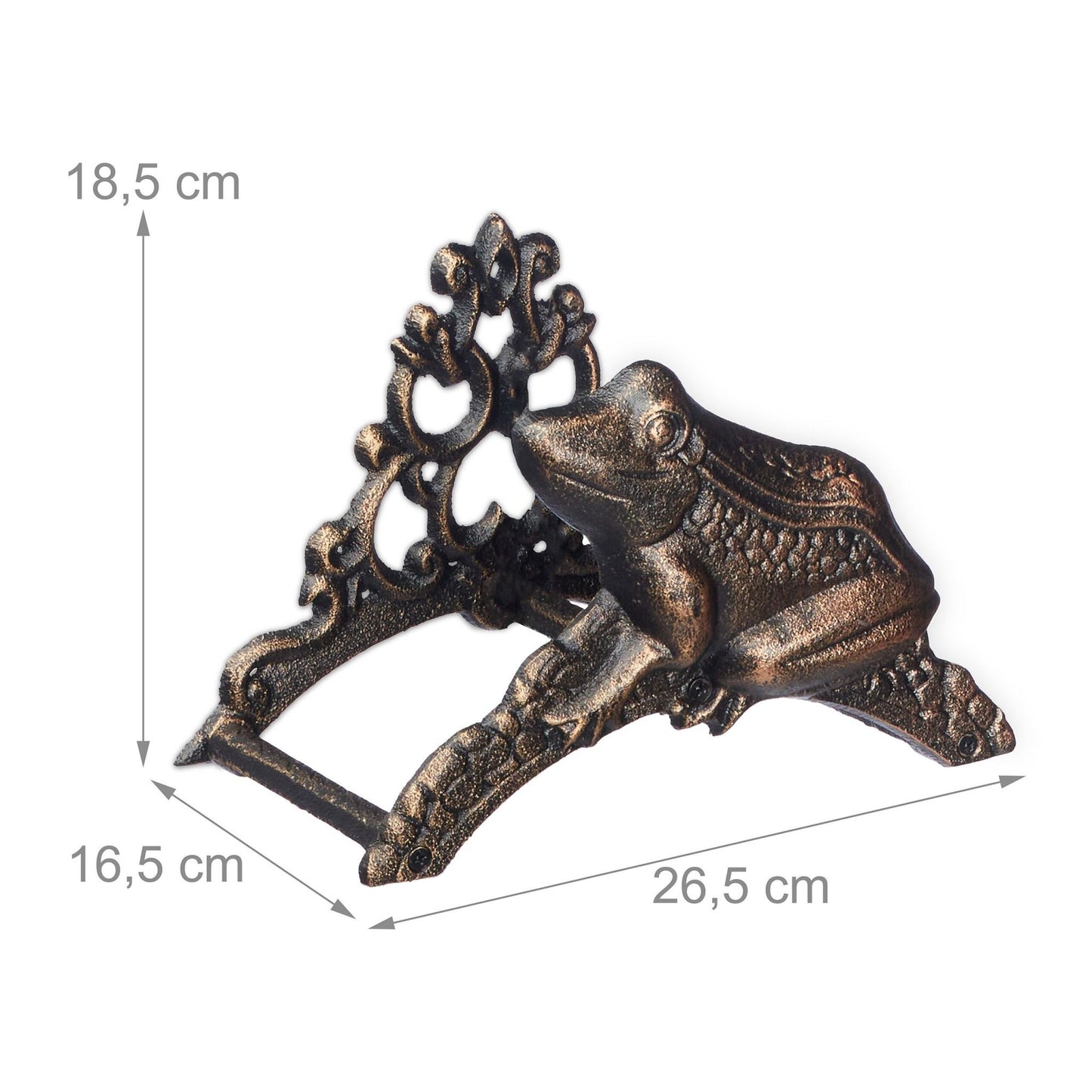 Antique hose holder with frog