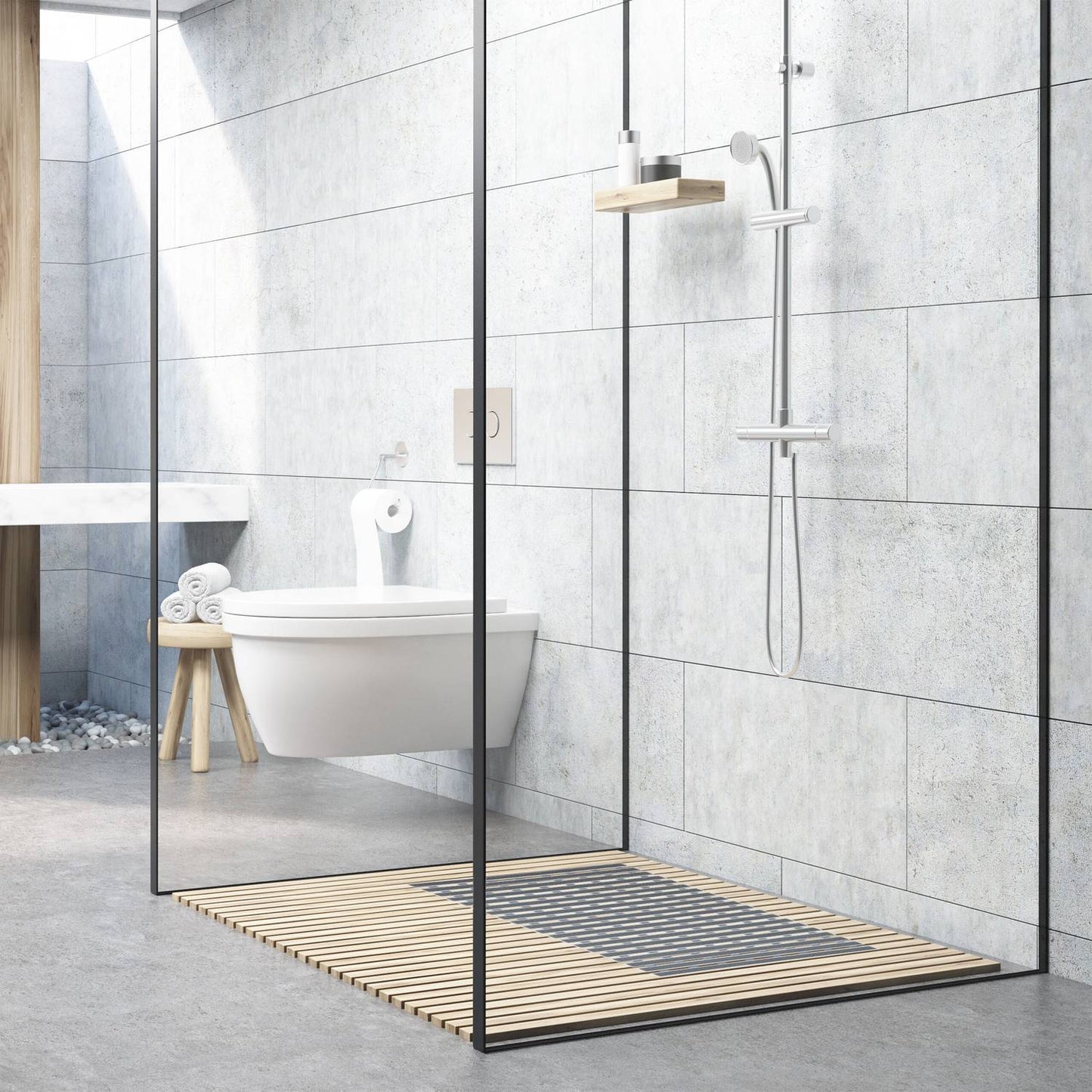 Anti-slip mat for shower and bathtub
