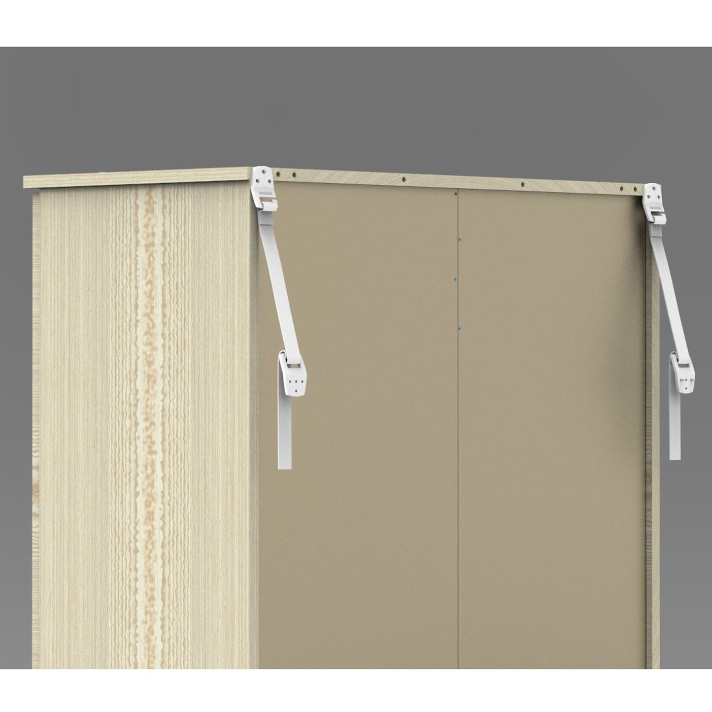Anti-tip furniture strap