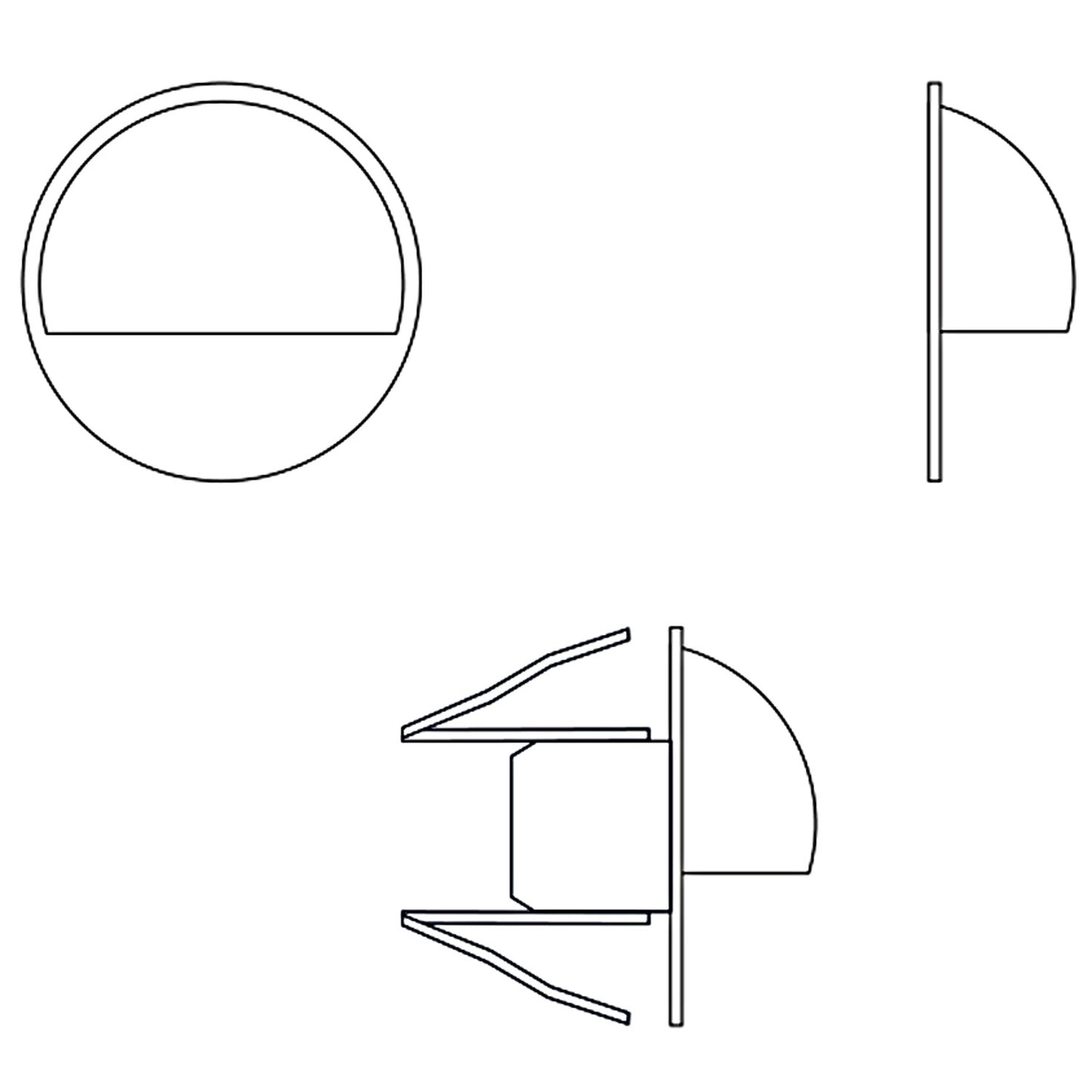 Aries 4 lamps 10lm Ø3.5cm Zinc