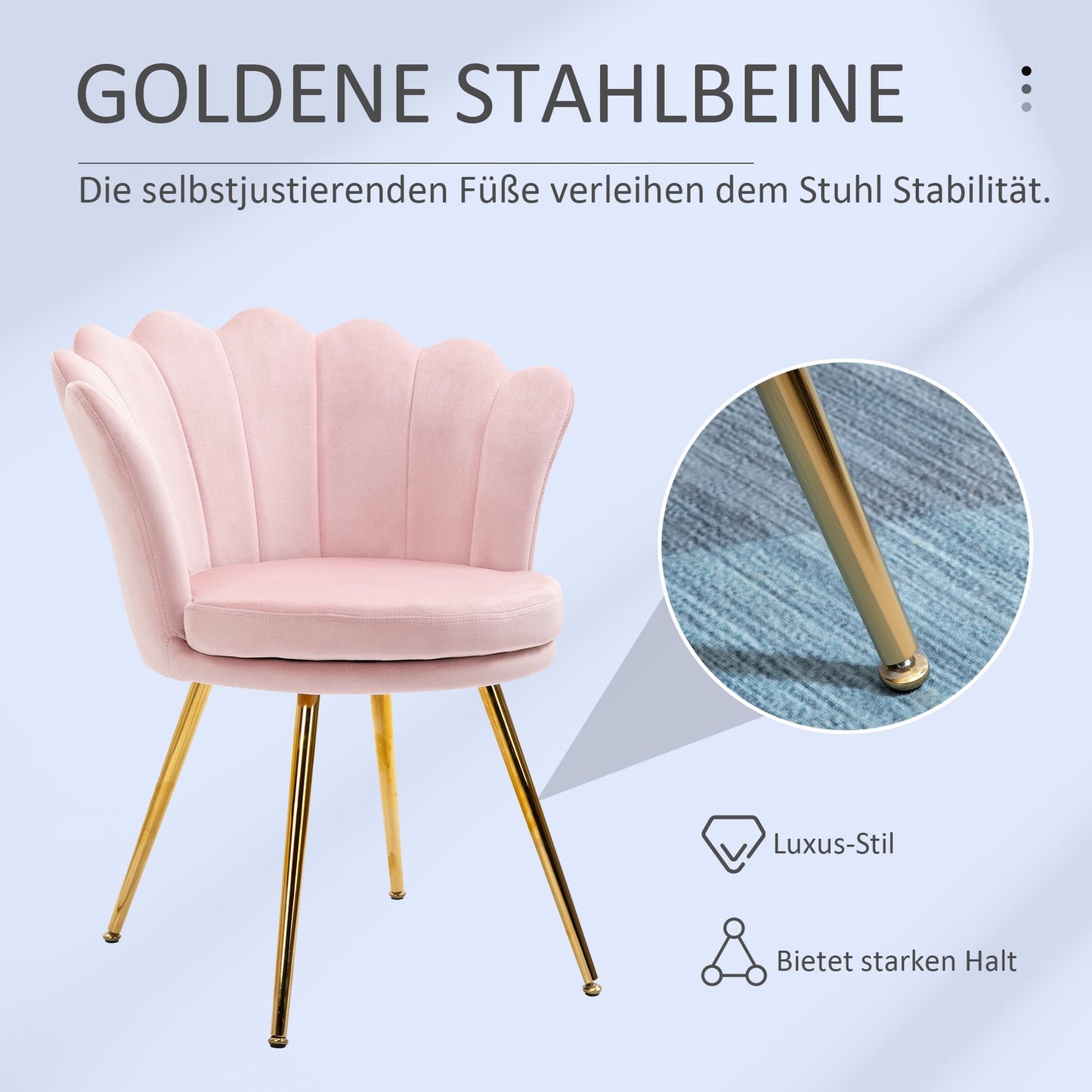 Pink Velvet Lounge Chair, Lotus Design, Metal Legs