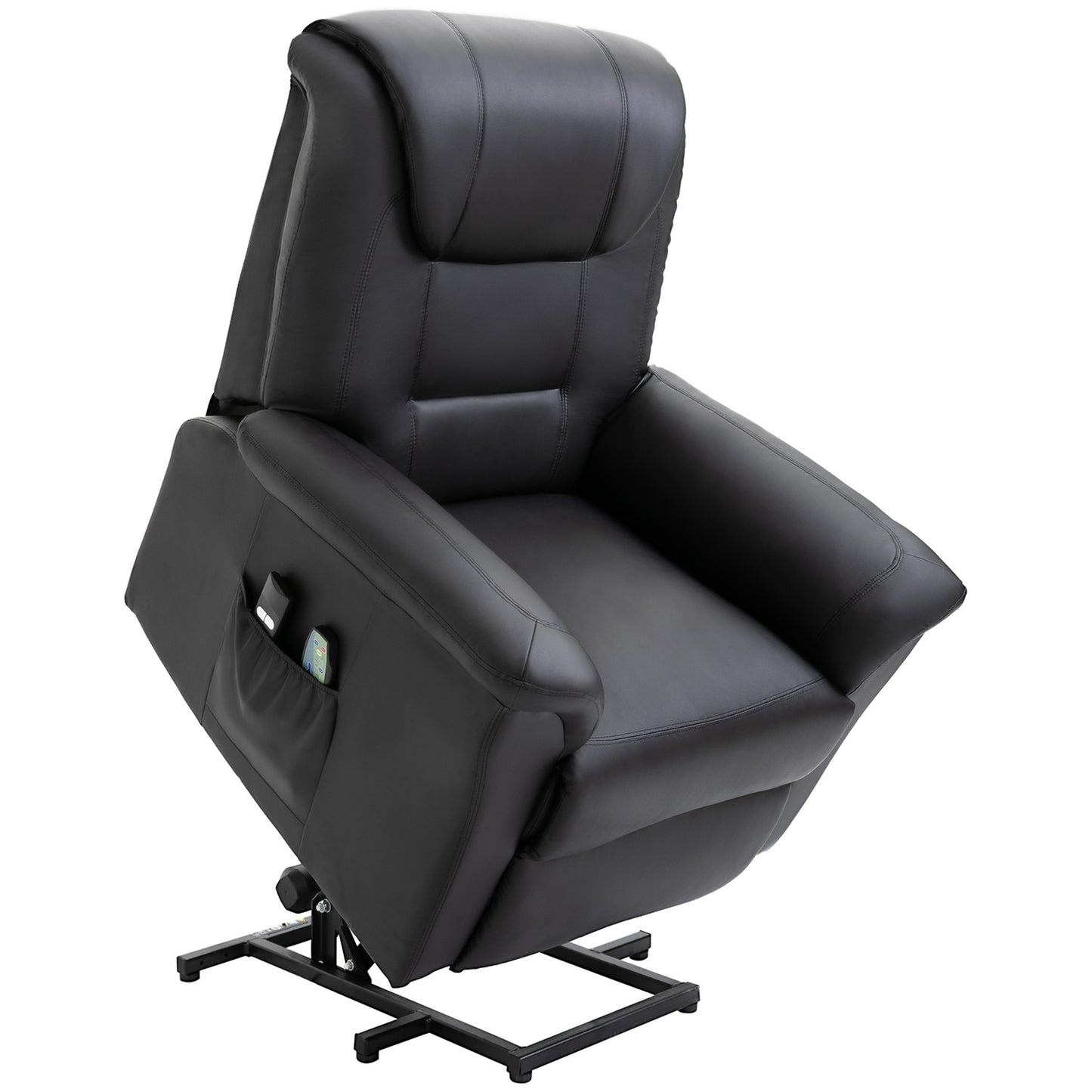 Electric armchair with heating and remote control
