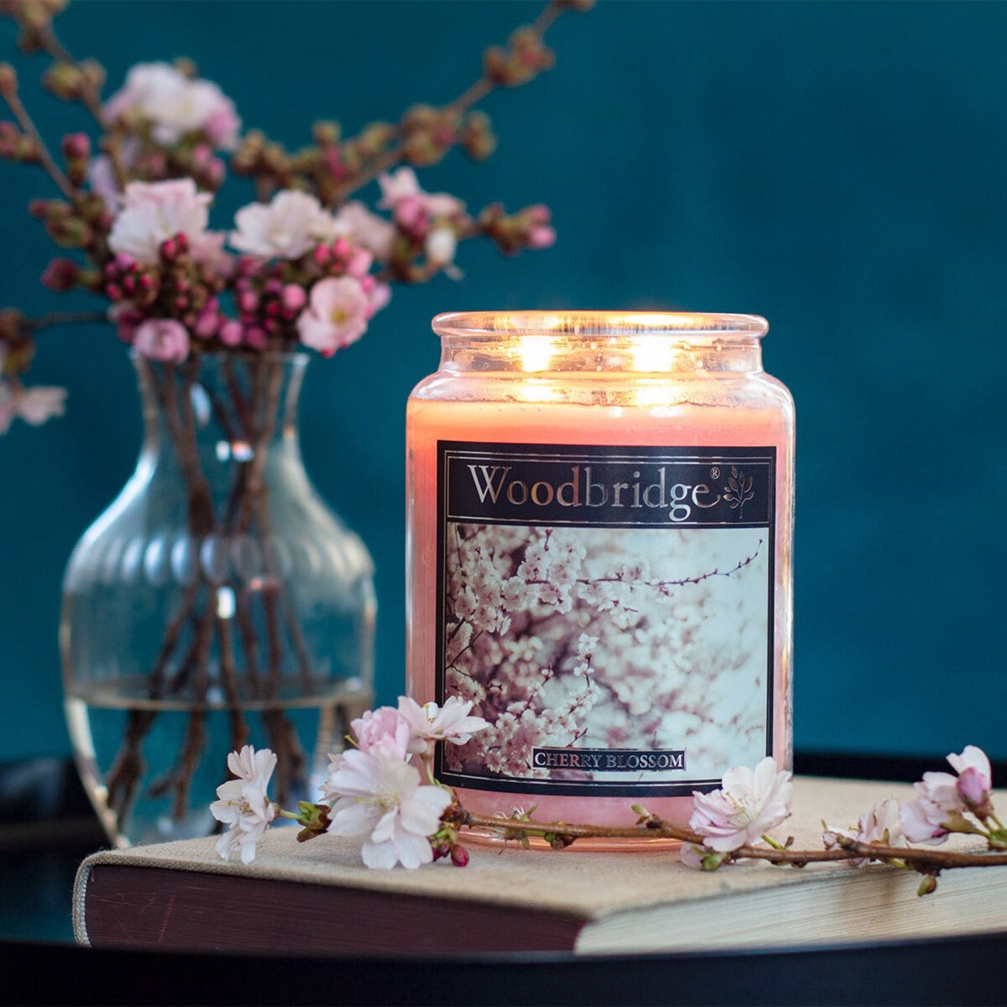Aroma Candle, 130-Hour Burn, Decorative Glass Jar