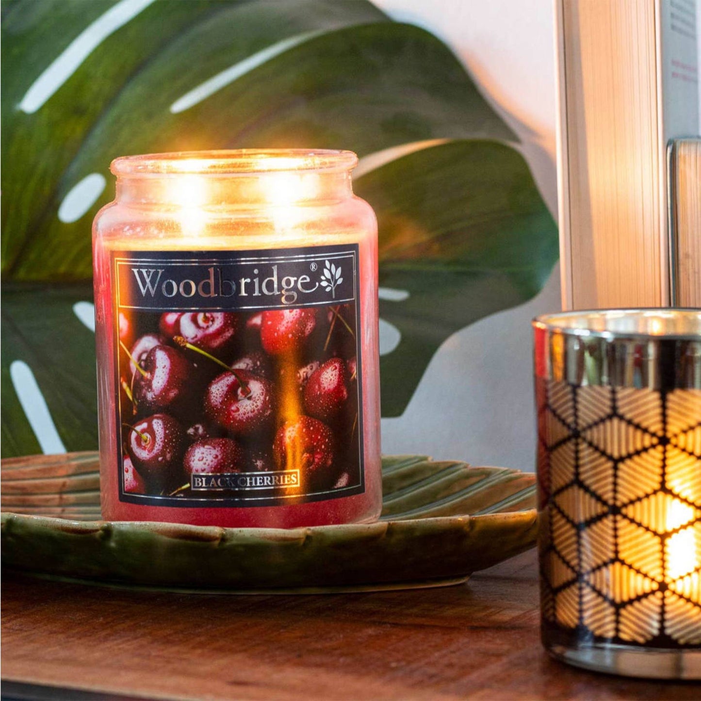 Aroma Candle, 130-Hour Burn, Decorative Glass Jar