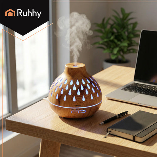 Aroma Diffuser Humidifier 400ml with LED Light
