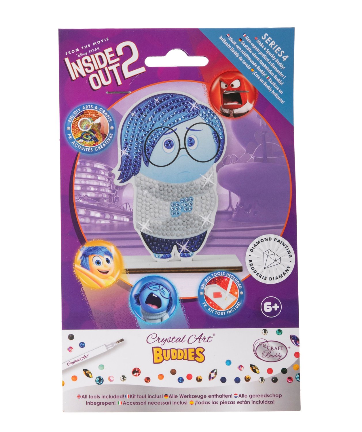 Art Set with Crystals for Creative Projects, Sadness Theme