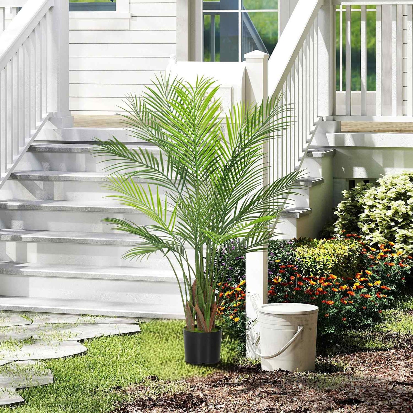 Artificial Areca Palm Tree, 120cm, UV-Resistant Indoor/Outdoor