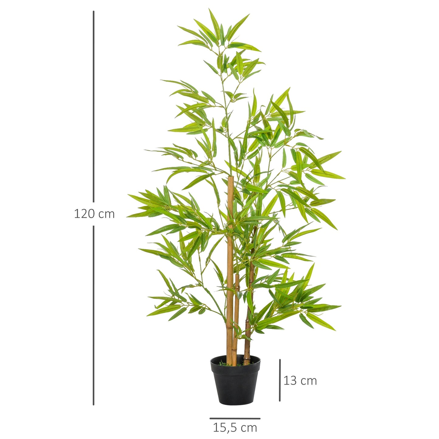 Artificial bamboo plant, 120cm, lifelike indoor decor
