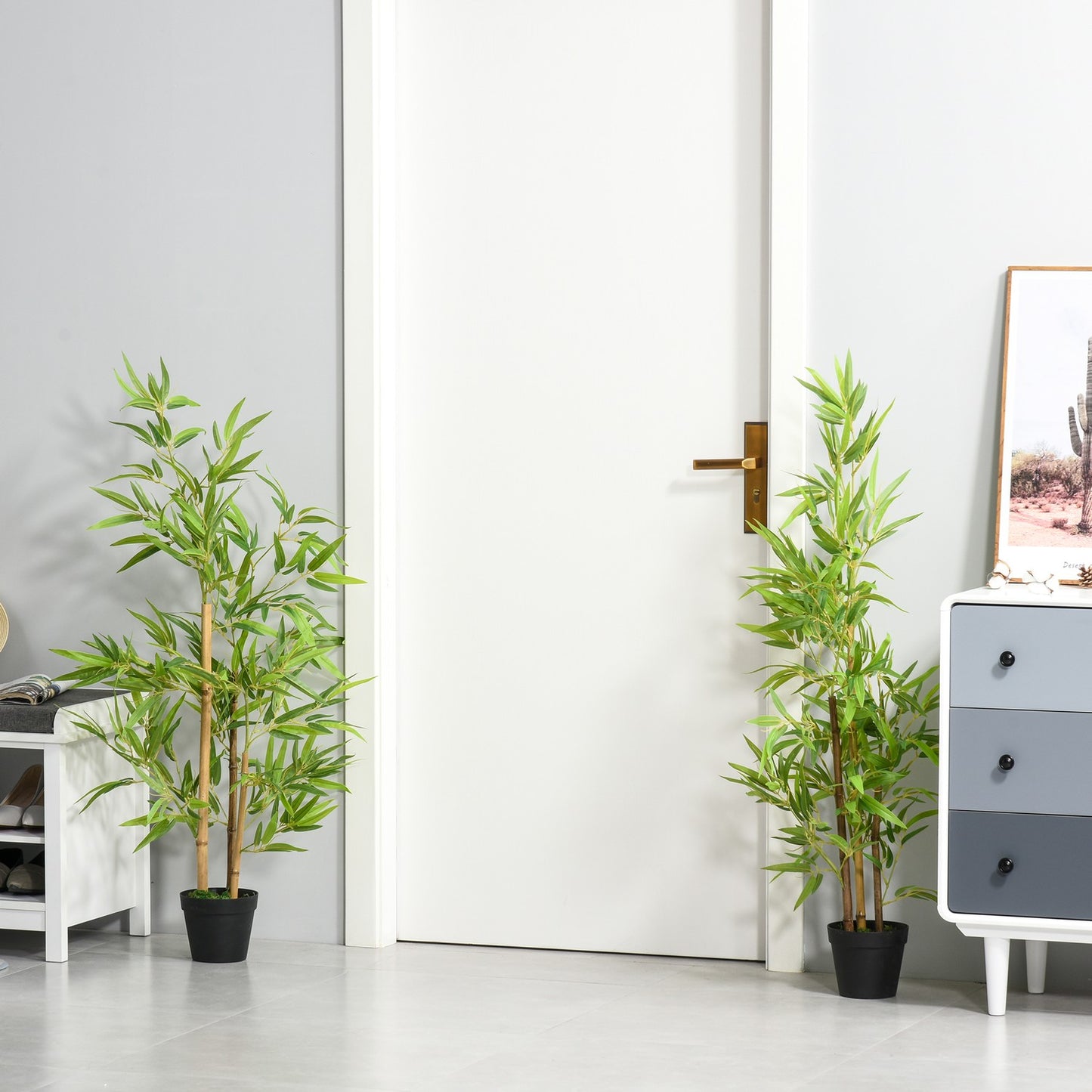 Artificial bamboo plant, 120cm, lifelike indoor decor