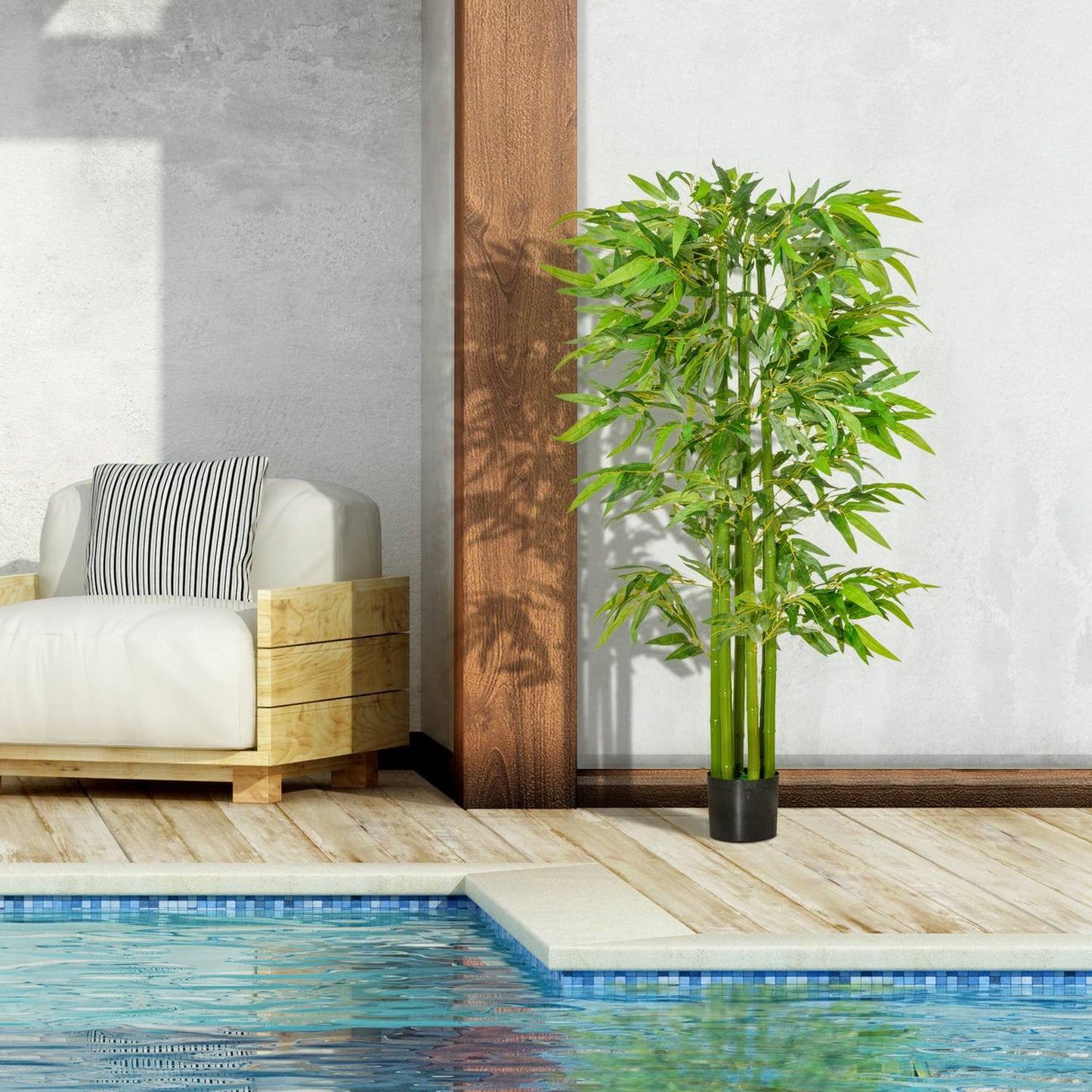 Artificial bamboo plant, 160 Cm, home & office interior