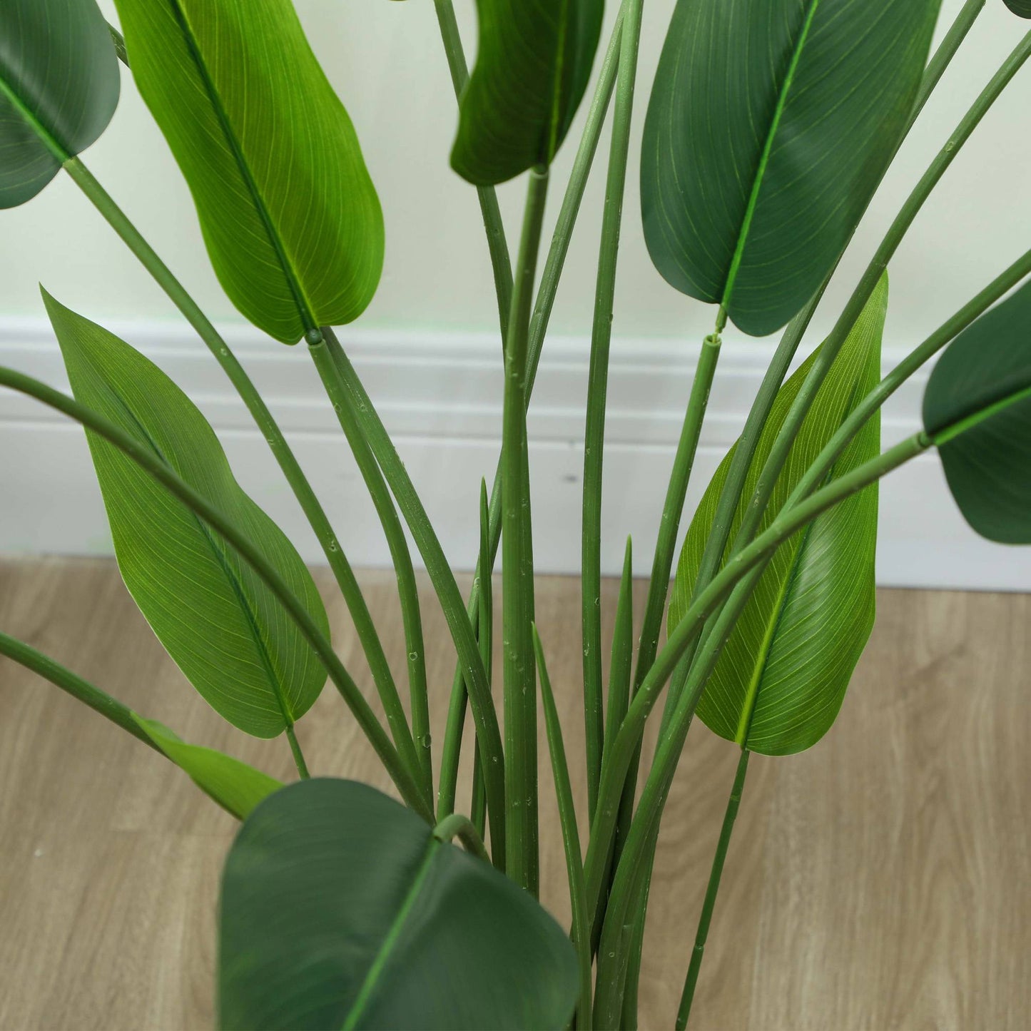Artificial Bird of Paradise Plant, 110 cm, Cement Pot
