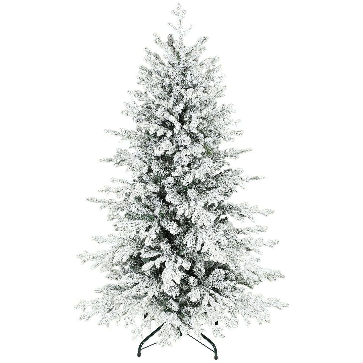 Artificial Christmas Tree, 150cm Snowy Pine, 1162 Branches