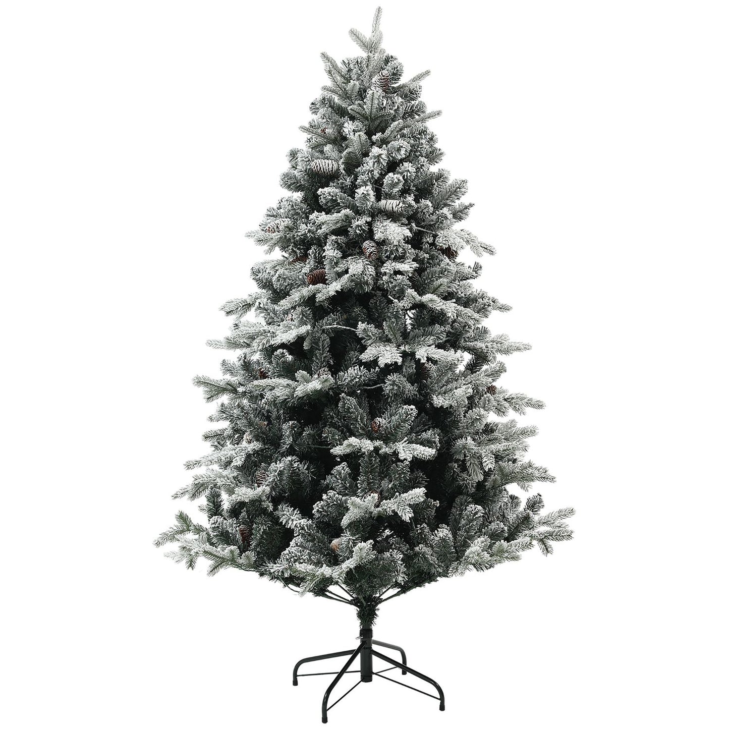 Artificial Christmas tree, 180cm, snow, collapsible stand