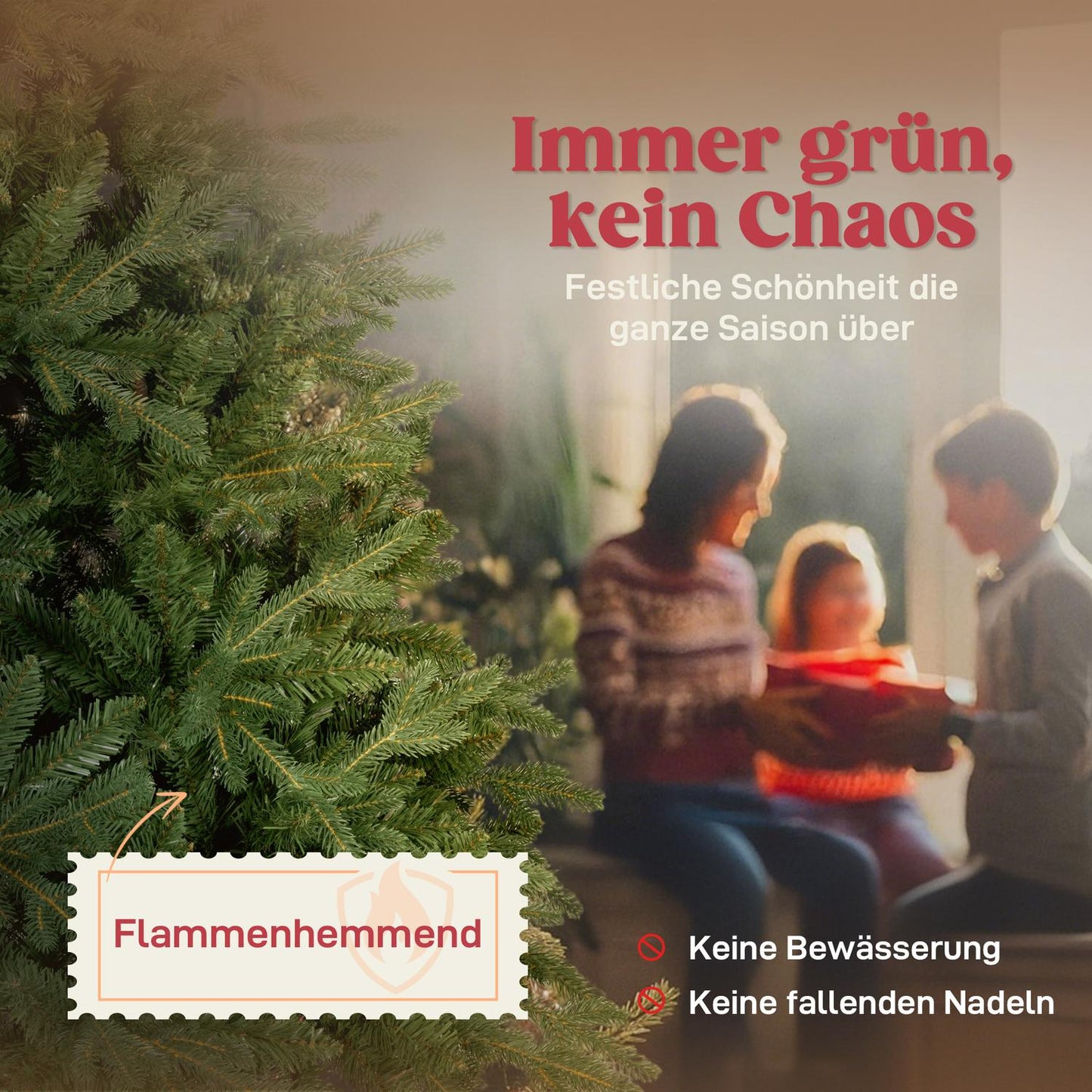 Artificial Christmas Tree, 180 cm, Pine, 3026 Tips