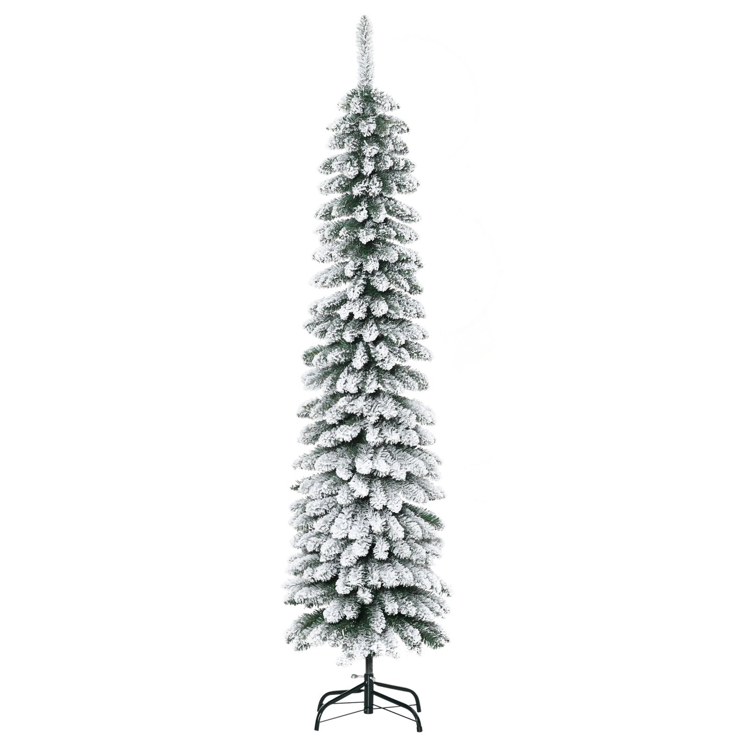 Artificial Christmas Tree, 180 cm, Snowy Branches, Indoor Use