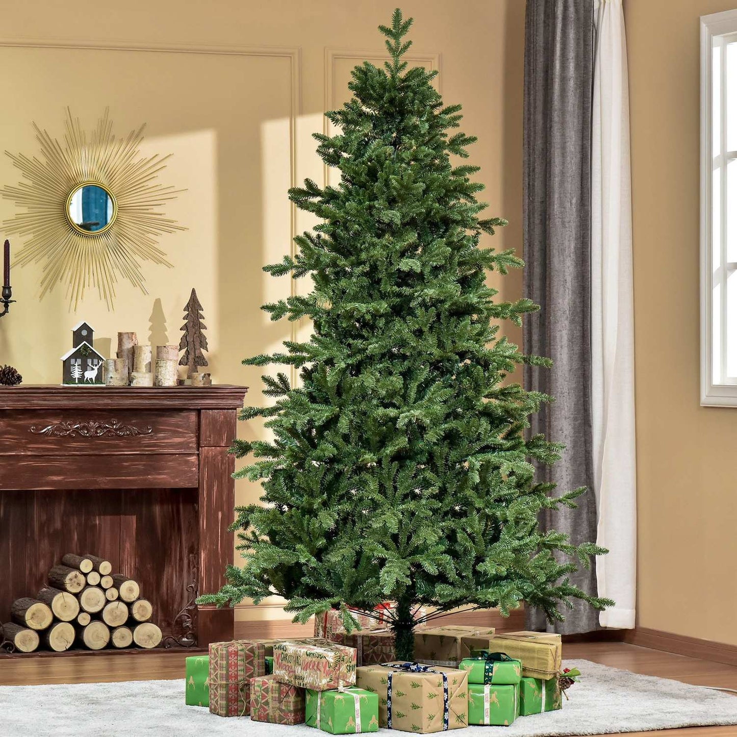 Artificial Christmas tree, 2.1M, PVC & PE, metal stand
