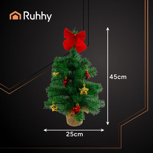Artificial Christmas Tree 45cm – Compact, Lifelike, Decorated