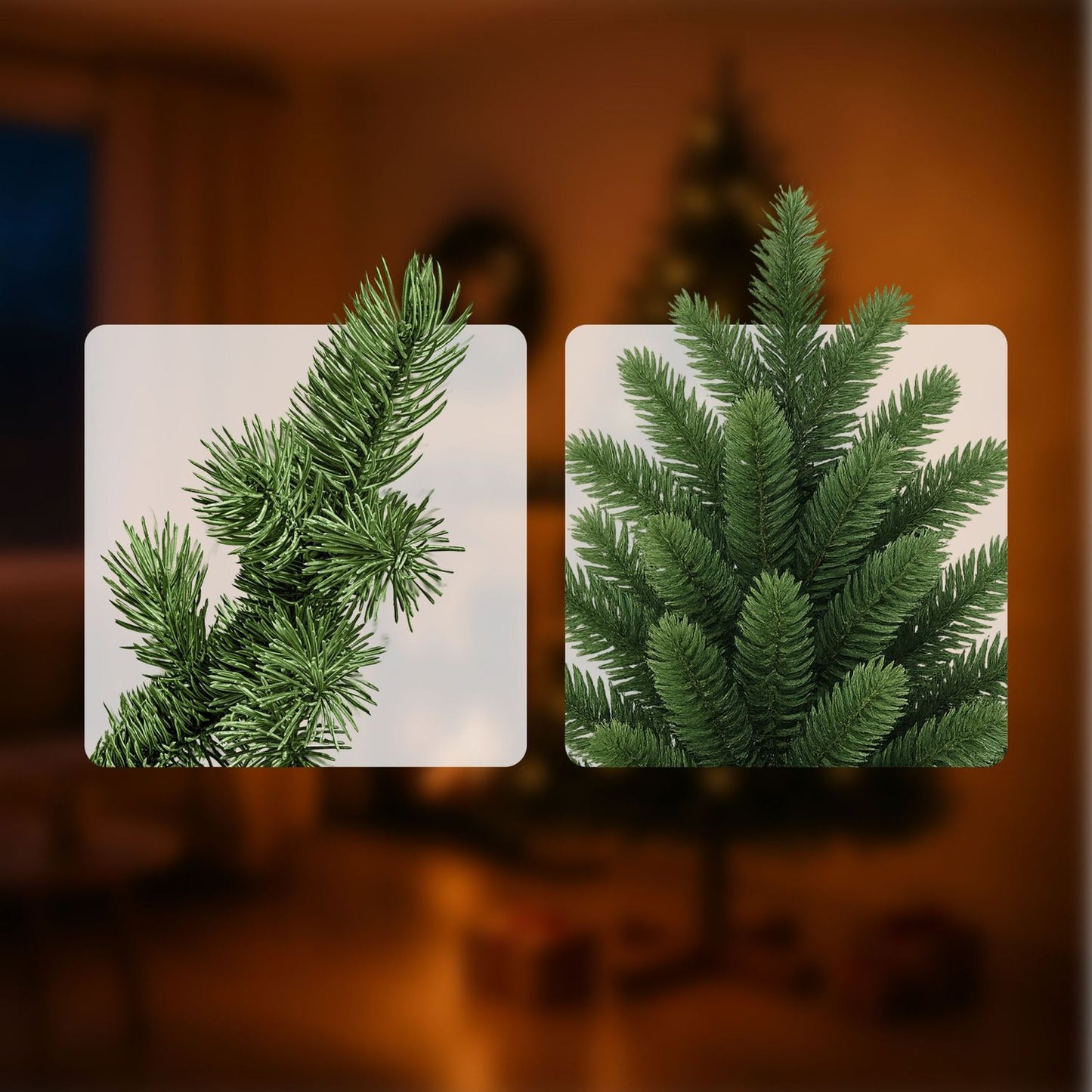 Artificial Christmas Tree, PVC Needles, Reusable