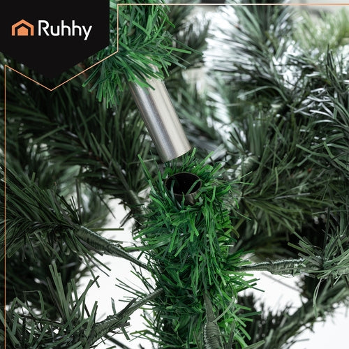 Artificial Christmas Tree, Snow-Covered, 180 cm, Natural Trunk