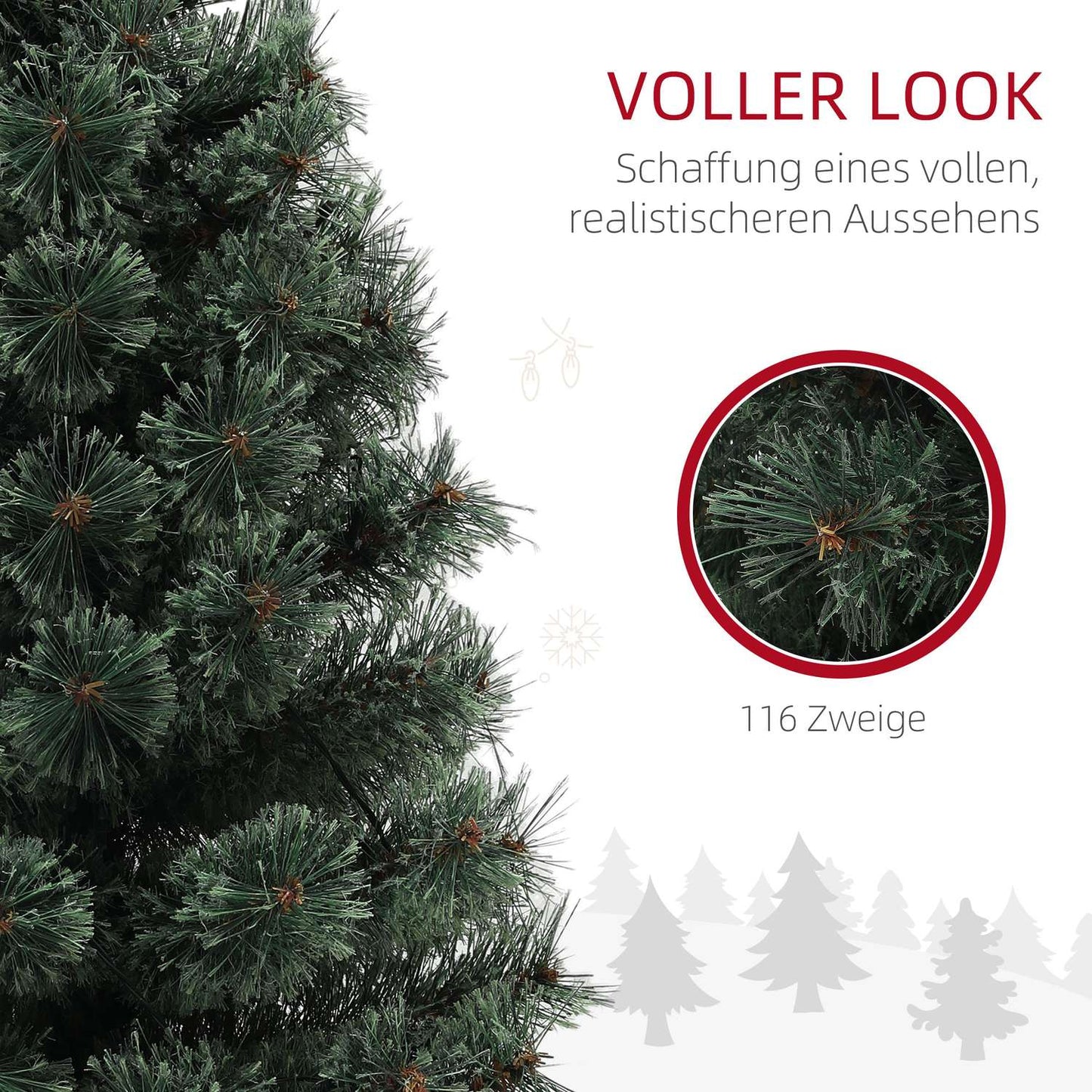 90cm indoor artificial Christmas tree with LED lights